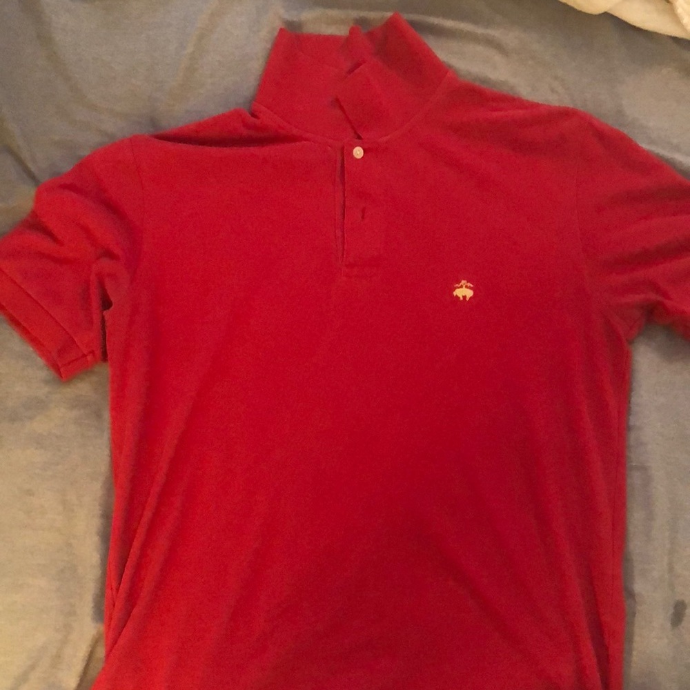 Brooks brother red slim fit polo